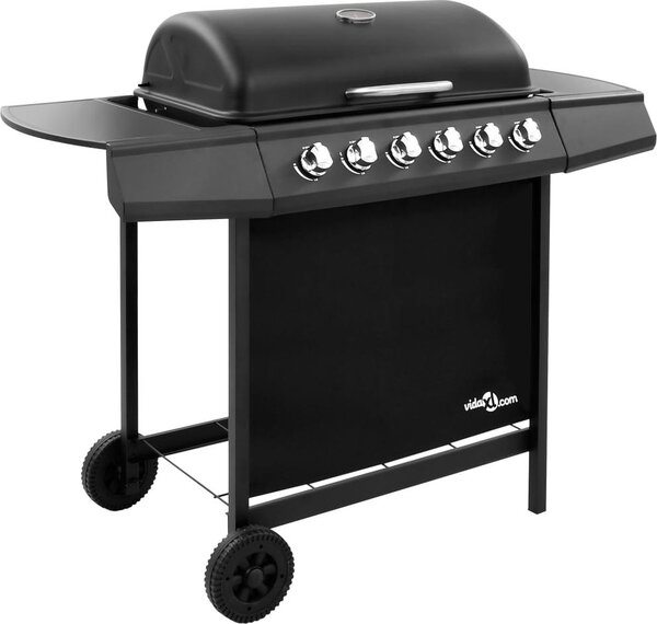 Vidaxl Grill a gas con 6 brennern Schwarz