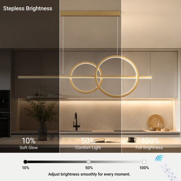 BRILAGI - LED Dimmerabile lampadario a cavo SIGNATURE LED/53W/230V 120 cm dorato + telecomando