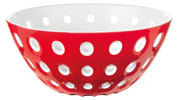 Ciotole contenitore 20xh 9 cm -1350 cc Le Murrine rosso/bianco/trasparente