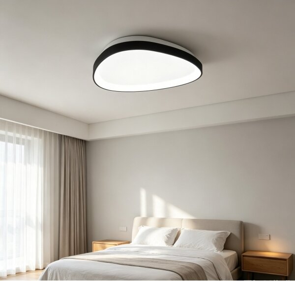Top Light - LED Stm plafoniera ECLIPSE LED/55W/230V 3000-6500K nera + telecomando