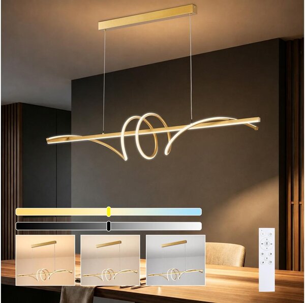 BRILAGI - lampada a sospensione LED dimmerabile su cavo SIGNATURE LED/50W/230V 120 cm oro + telecomando