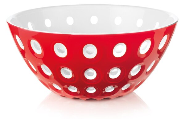 Ciotole contenitore 25xh 11,00 cm - 2700 cc Le Murrine rosso/bianco/trasparente