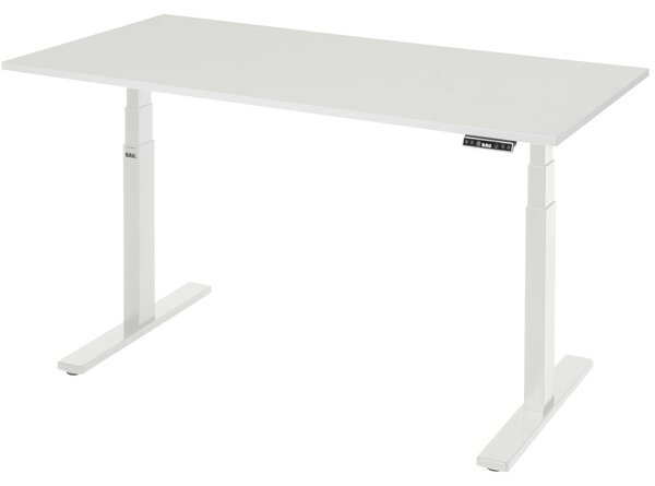 Scrivania adlatus 100 1500x800x650-1300 M top grigio chiaro