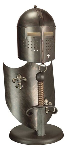 Lampada Scrivania Industrial Crusader Acciaio Bronzo 1 Luce Gx53 Led 3000K 720Lm