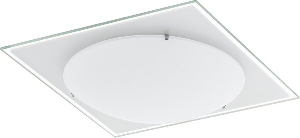 Lampada da soffitto a LED, vetro satinato, cornice a specchio di 30 cm