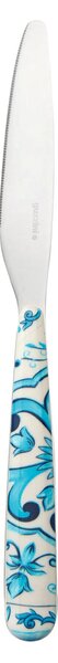 Coltelli da tavola Linea BLUES set da 6 pezzi in acciaio 18.10 (AISI 420) dimensione 23 Cm colore BLU MEDITERRANEO lavabili in lavastoviglie