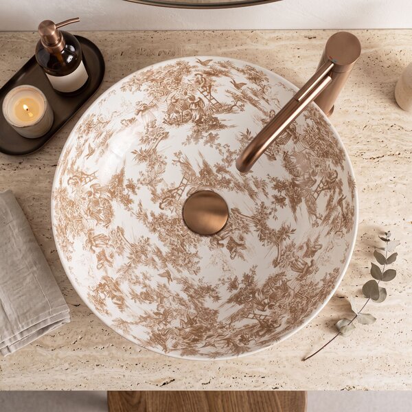 Lavabo da appoggio Rea Juliana Brown