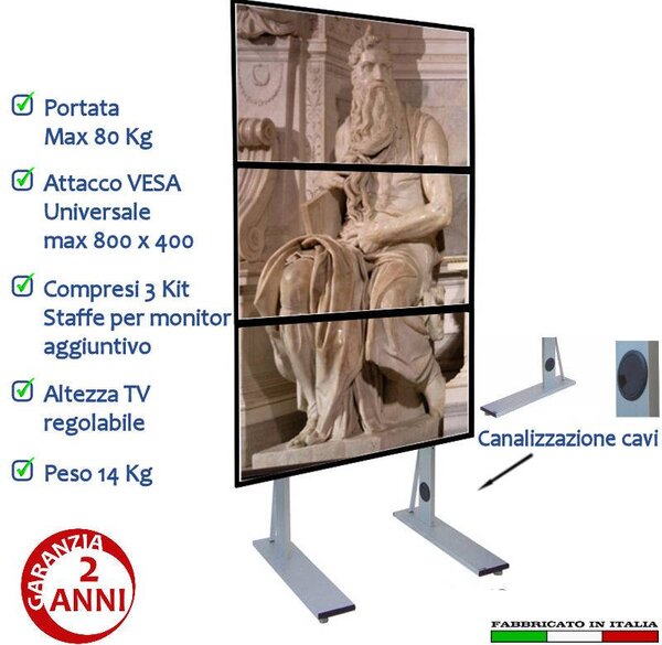 Maxi Piantana x 3 Schermi 52pollici