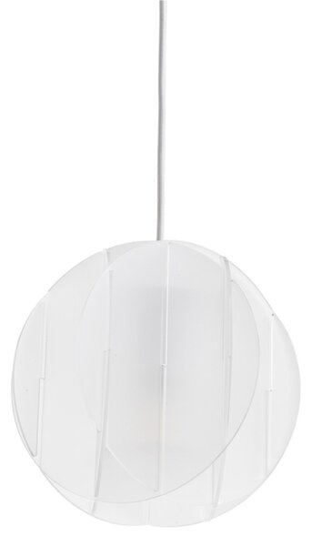 Lampadario a sospensione ALLEGRETTA SMALL � 22cm - Peso 1,1 kg 1x MAX 15W E14 FBT Supporto dischi Paralume in metacrilato Trasparente Satinato