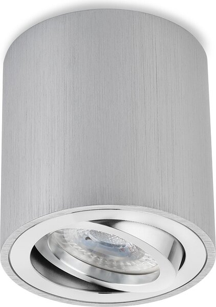 Sweet LED faretto da superficie spazzolato spot da superficie GU10 7W alluminio spot da soffitto 230V