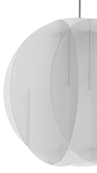 Lampadario a sospensione ALLEGRETTA � 40cm - Peso 2,9 kg 70W E27 HGS, 15 W LED Supporto dischi Paralume in metacrilato Trasparente Satinato