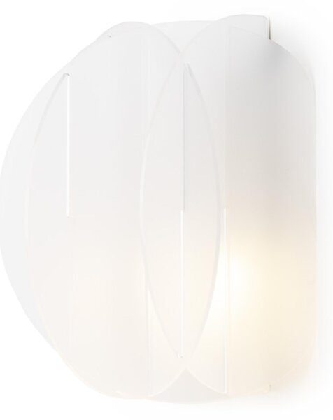 Applique da muro in cristallo Acrilico ALLEGRETTA 24x17x h25 cm peso 1,4 kg supporto metallo paralume Trasparente Satinato