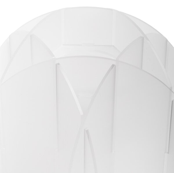 Abatjour in cristallo acrilico ALLEGRETTA 22x22x h22 cm peso 1,1 kg supporto metallo paralume Trasparente Satinato