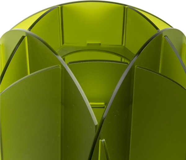 Abatjour in cristallo acrilico ALLEGRETTA 22x22x h22 cm peso 1,1 kg supporto metallo paralume Verde Chiaro Satinato