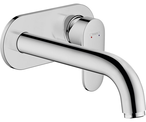 Hansgrohe Vernis Blend Mitigeur monocommandé pour lavabo encastré pour montage mural avec bec 20,5 cm, 71576000, 71576000