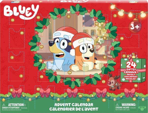 Moose Toys 300311 BLUEY Calendario dell'Avvento con mini figure S13