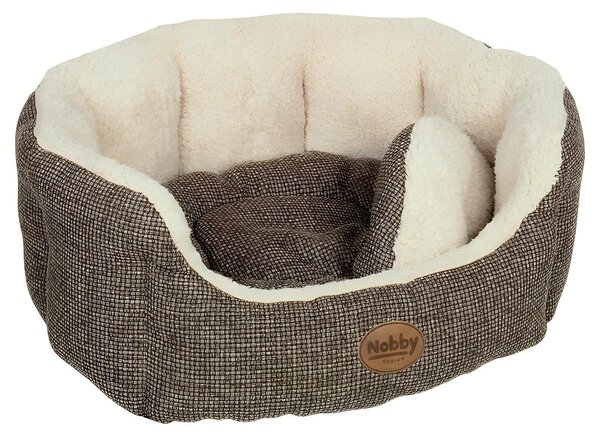 Cuccia per cani Nobby ovale Alba marrone, dimensioni: 86 x 70 x 24 cm