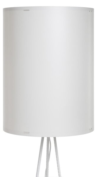 Lampada da terra e ripiano portaoggetti STONE � 46xh180 cm Struttura in metallo e ripiani portaoggetti verniciato BIANCO
