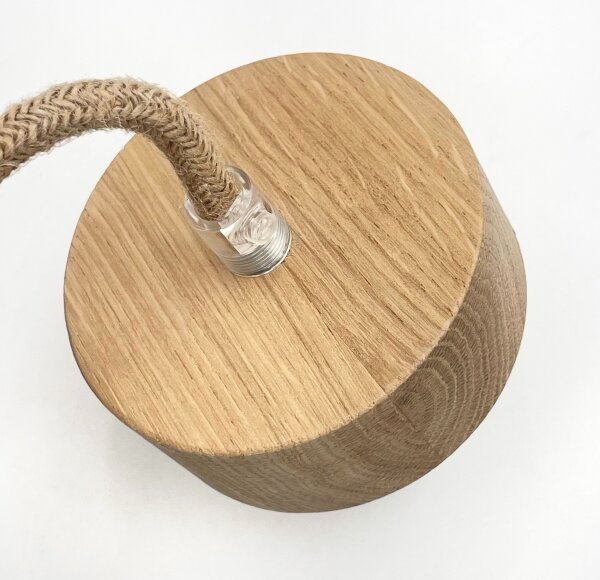 Lampadario sospeso con cavo LOOMIS 5xE27/15W/230V 130 cm beige/rovere