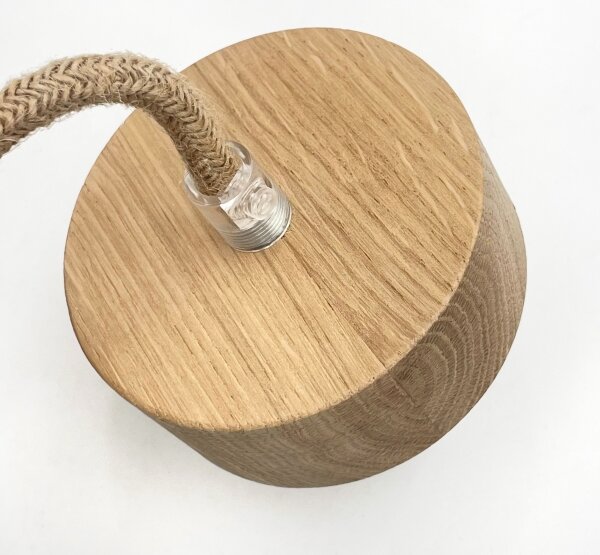 Lampadario a sospensione con cavo LOOMIS 5xE27/15W/230V 83 cm beige/rovere