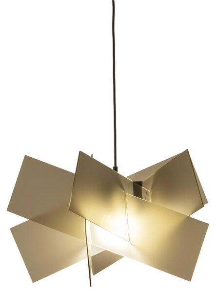 Lampadario a sospensione in Cristallo Acrilico KARTIKA SMALL �56x h36 cm peso 2,1 kg supporto in metallo in metacrilato Fum� Marrone Satinato