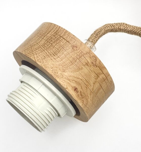 Lampadario a sospensione con cavo LOOMIS 5xE27/15W/230V 83 cm beige/rovere