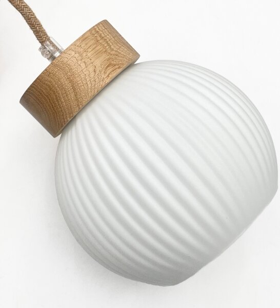 Lampadario sospeso con cavo LOOMIS 5xE27/15W/230V 130 cm beige/rovere