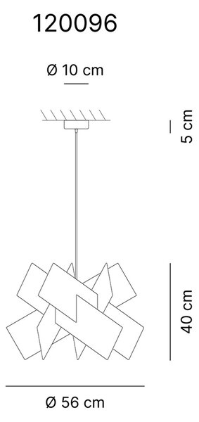 Lampadario a sospensione in Cristallo Acrilico KARTIKA SMALL �56x h36 cm peso 2,1 kg supporto in metallo in metacrilato Verde Chiaro Satinato