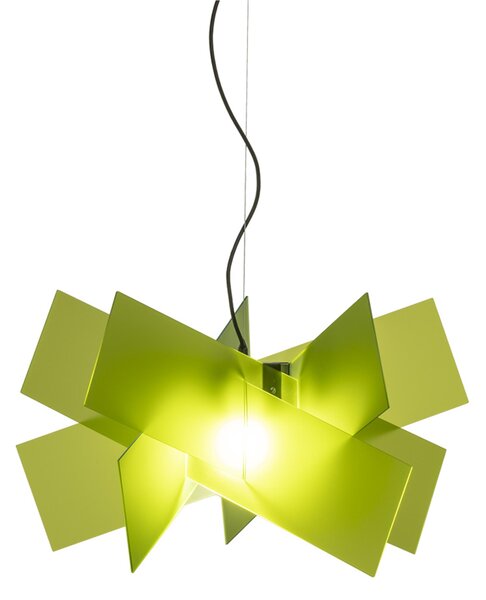 Lampadario a sospensione in Cristallo Acrilico KARTIKA BIG �70x h41 cm peso 2,7 kg supporto in metallo in metacrilato Verde Chiaro Satinato
