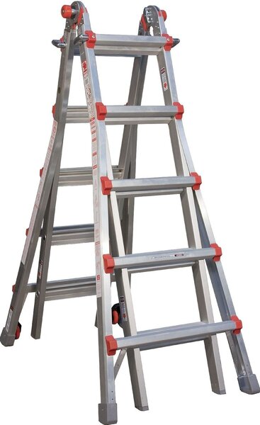 Scala multiuso in alluminio 5|9 gradini 41LG102