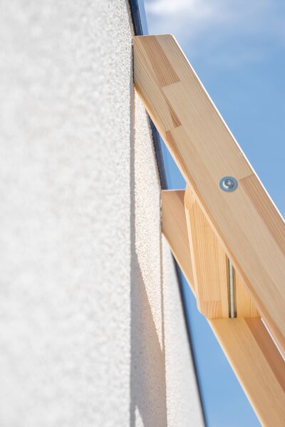 Scaletta in legno con traversa 12 gradini