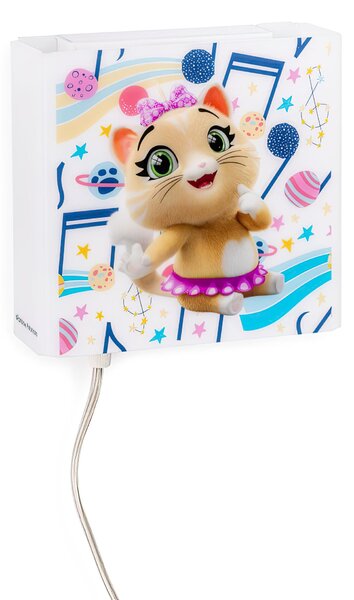 Applique Miaonight Space Music Pilou,design Emporium realizzato in Cristallo acrilico , metallo, misure 15x6x15 cm