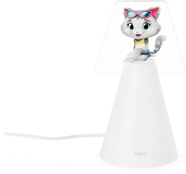 Abatjour Miaolumen Milady,design Emporium realizzato in Polypropylene , cristallo acrilico, misure 18x16x36 cm