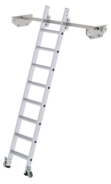 Scaletta mobile per scaffalatura doppia 8 gradini