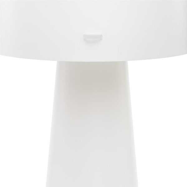 Lampada da terra in Polypropylene opale, base in metallo e dettagli in cristallo acrilico 37x37x h175 cm DIVA Avorio in polipropilene