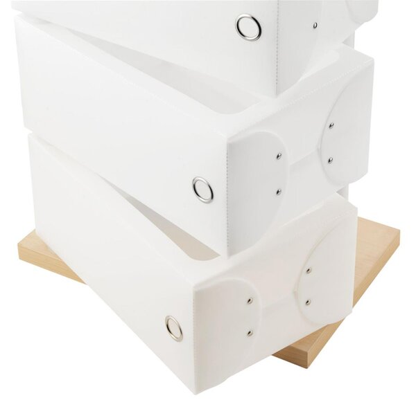 Scarpiera Cassettiera Multiuso in Polypropylene FLUIDA Dimensioni 41x25.5xh104 cm contenitore 6 Cassetti Frassino