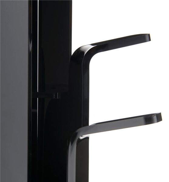 Appendiabiti in cristallo acrilico MANHATTAN diametro 40xh140 cm appendiabiti in cristallo acrilico colore nero