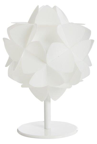 Abat-Jour in sandylex pearl Cotton Light �23xh31 cm Bianco