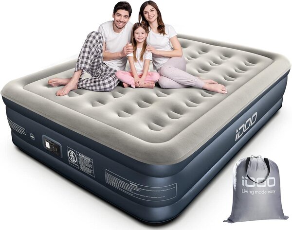 Letto gonfiabile iDOO King size I-C-020, 203x152x38 cm, con pompa, Dopo la riparazione