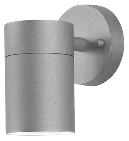 Konstsmide Modena Big applique in alluminio laccato grigio con vetro trasparente
