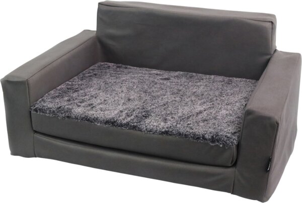 Divano Nobby comfort Enock grigio scuro, dimensioni: 54 x 38 x 18/26 cm