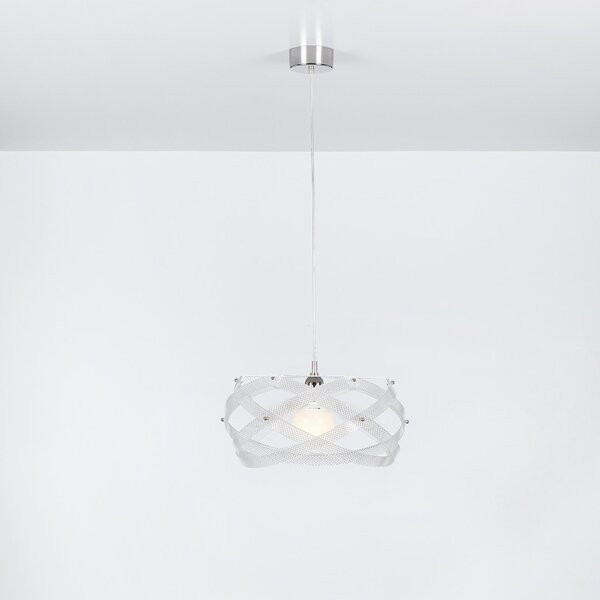 Lampadario a sospensione NUCLEA Piccolo �40xh24 cm - Peso 2,5 kg Supporto in Metallo Paralume in metacrilato trasparente Spectrall