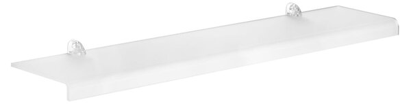 Mensola da muro in Cristallo acrilico PLANA Media Dimensioni 75x15 cm Portata max: 12 kg Trasparente, profondit� 15 cm satinato