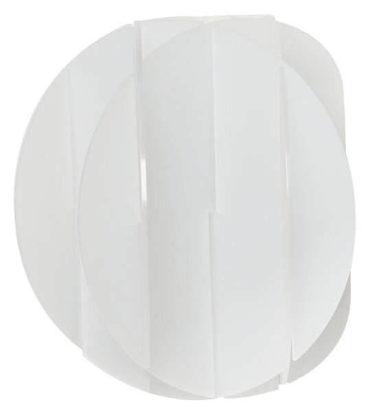 Applique in metacrilato ALLEGRETTA 24x24xh17 cm bianco satinato