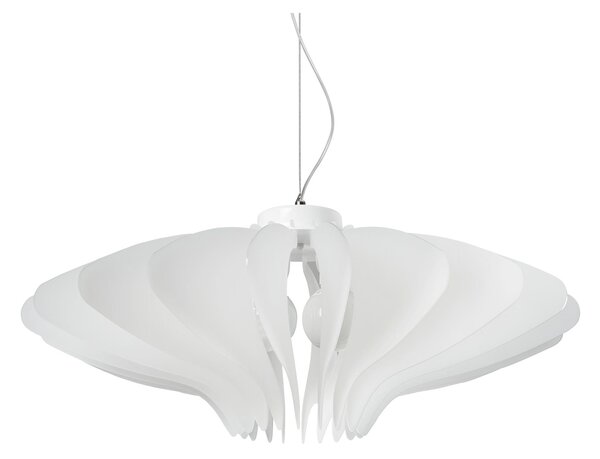 Lampada a sospensione in in metacrilato XXL �80xh35 Bianco Satinato