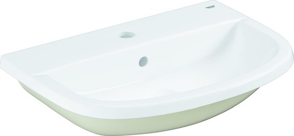 Lavabo da incasso Grohe BAU KERAMIK 1 foro per rubinetto, con sfioratore 560 x 400 mm bianco alpino