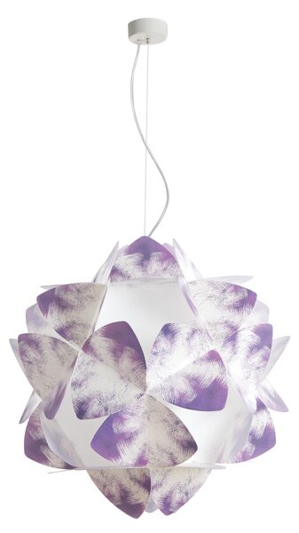 Lampada a sospensione 3 luci sandylex pearl Cotton Light �63 cm Viola