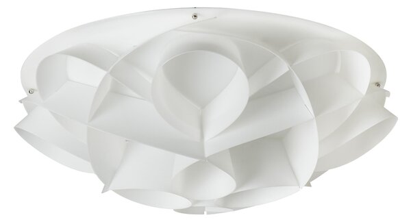 Plafoniera 4 luci con calotta Gin PMMA -GEMMA �70xh22 cm bianco perla