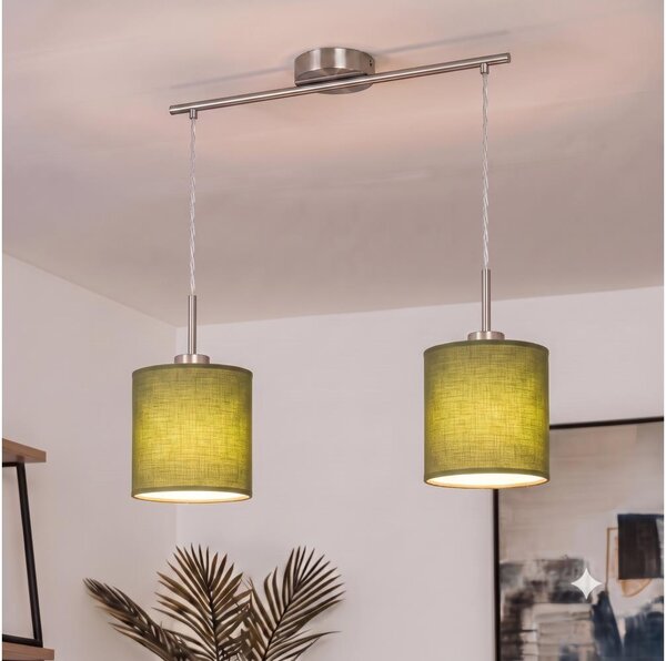 Brilagi - Lampadario LED a cavo NUBILA 2xE27/60W/230V verde