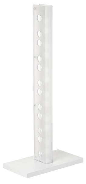 Portabottiglie da terra in Cristallo acrilico Dimensioni 45x26xh102 cm - peso 4,7 kg Perbacco contiene 12 bottiglie in Metacrilato Bianco satinato